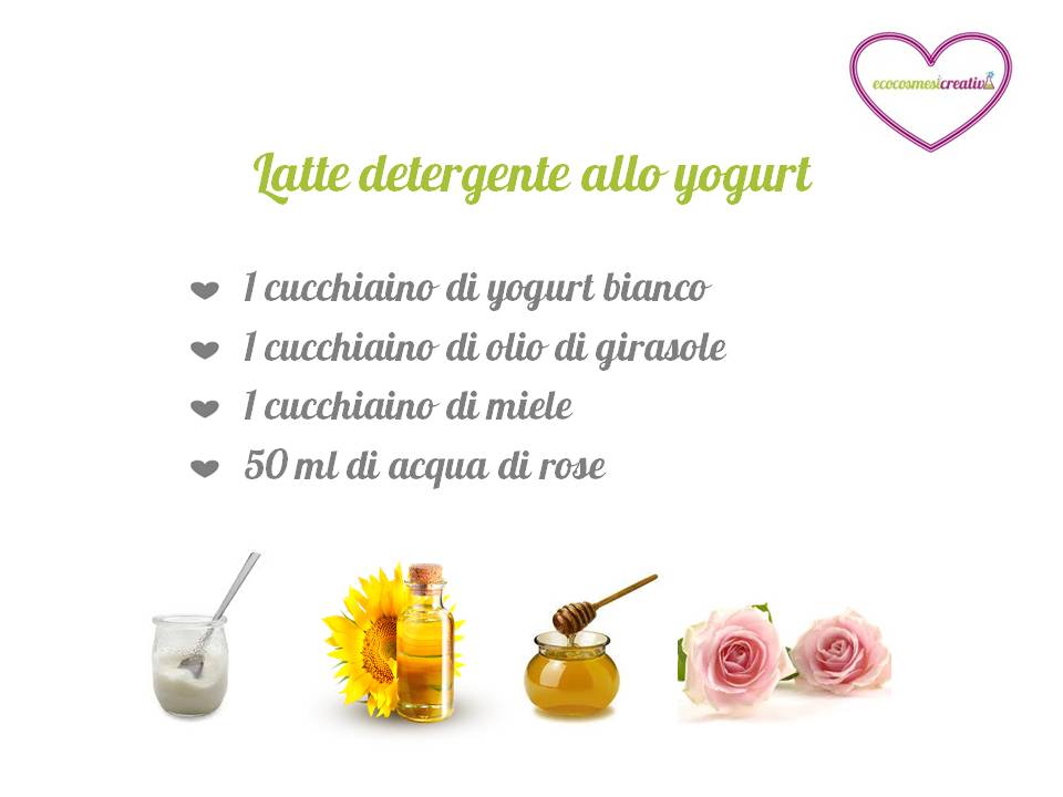 latte detergente allo yogurt